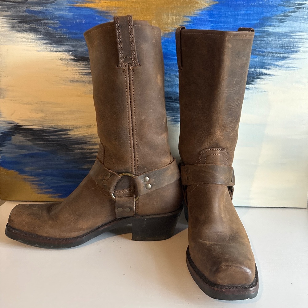 Frye harness boots W8